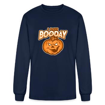 I Love Booday Jack O Lantern - Men's Long Sleeve T-Shirt - navy - Front