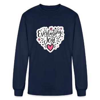 Everlasting Joy - Men's Long Sleeve T-Shirt - navy - Front