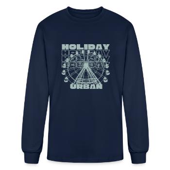 Ferris wheel streetwear urban - Men's Long Sleeve T-Shirt - navy - Front