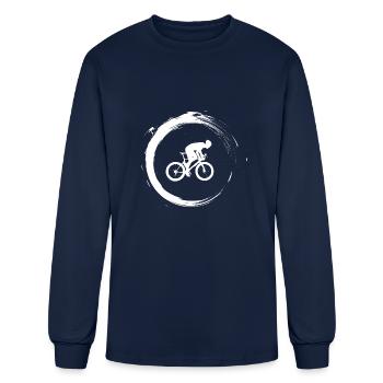 Bicycle - Men's Long Sleeve T-Shirt - navy - Front