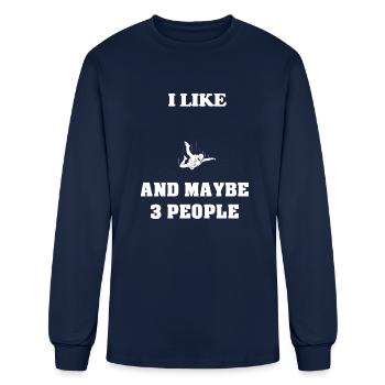 Sky Diving - Men's Long Sleeve T-Shirt - navy - Front