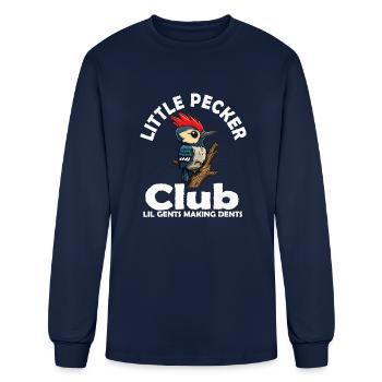 Little Pecker Club Lil Gents Making Dents - Men's Long Sleeve T-Shirt - navy - Front