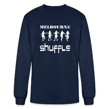 Melbourne shuffle dance is my dance, my style. - Men's Long Sleeve T-Shirt - navy - Front