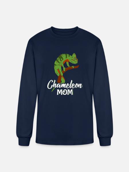 Chameleon Mom - Men's Long Sleeve T-Shirt - navy