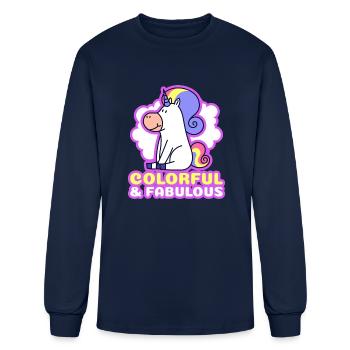 Colorful And Fabulous - Men's Long Sleeve T-Shirt - navy - Front