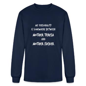 My Personality - Men's Long Sleeve T-Shirt - navy - Front