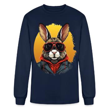 Urban Bouncer: Rabbit Spirit | Rabbit Lovers - Men's Long Sleeve T-Shirt - navy - Front