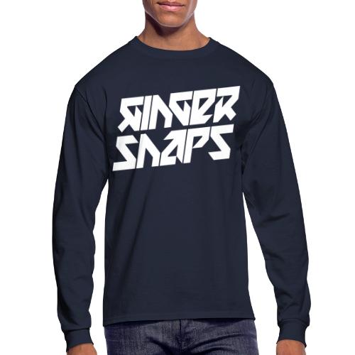 Ginger Snap5 logo (two lines white) - Men's Long Sleeve T-Shirt