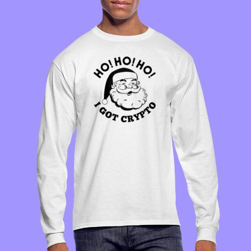 Ho Ho Ho I Got Crypto - Christmas Santa Clause - Men's Long Sleeve T-Shirt