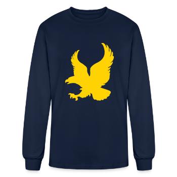 eagle soaring - Men's Long Sleeve T-Shirt - navy - Front