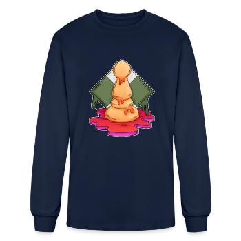 Chess Piece Pawn - Men's Long Sleeve T-Shirt - navy - Front