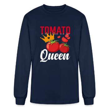 Tomato Queen I Tomato - Men's Long Sleeve T-Shirt - navy - Front