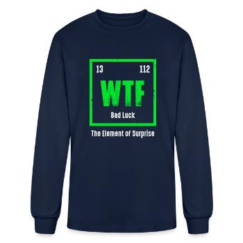 Wtf The Element Of Surprise - Men's Long Sleeve T-Shirt - navy - Front