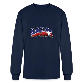 Etats-Unis - T-shirt à manches longues Homme - marine - Devant