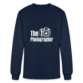 the Photographer - Men's Long Sleeve T-Shirt - navy - Front