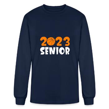 2023 Senior - Men's Long Sleeve T-Shirt - navy - Front