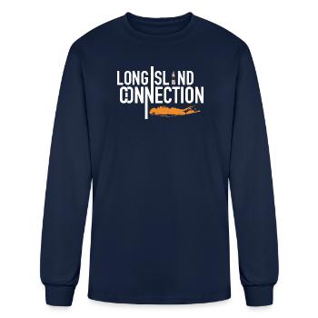 Long Island Connection - Men's Long Sleeve T-Shirt - navy - Front