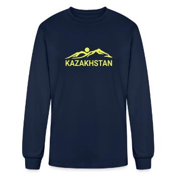 Kazakhstan - Borat - Men's Long Sleeve T-Shirt - navy - Front