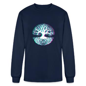 Tree - Men's Long Sleeve T-Shirt - navy - Front