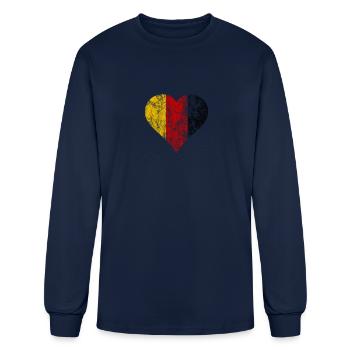 German flag - Men's Long Sleeve T-Shirt - navy - Front