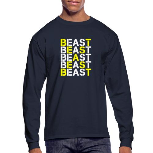 All Beast Bold distressed logo - Men's Long Sleeve T-Shirt