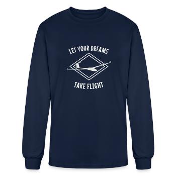 Glider Pilot Gift Glider Pilot - Men's Long Sleeve T-Shirt - navy - Front