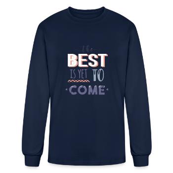 Best coming - Men's Long Sleeve T-Shirt - navy - Front