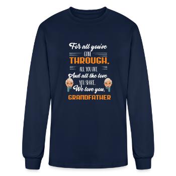 For all you ve gone through all you are - Men's Long Sleeve T-Shirt - navy - Front