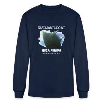 Dive Manta Point Nusa Penida Bali Indonesia - Men's Long Sleeve T-Shirt - navy - Front