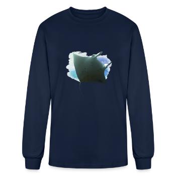 Manta Point Nusa Penida Bali Indonesia scuba diver - Men's Long Sleeve T-Shirt - navy - Front
