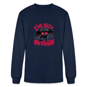 I have seen mothman I have seen mothman inspiratio - Men's Long Sleeve T-Shirt - navy - Front