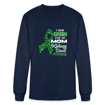 Bay Area Born and Raised Bay Area - Men's Long Sleeve T-Shirt - navy - Front