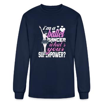 Ballet Dancer Your Superpower - Men's Long Sleeve T-Shirt - navy - Front