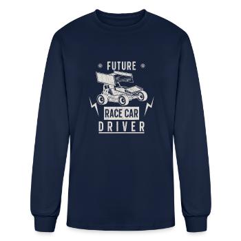 cute, animals, rainbow, lol, flowers, life, funny, - Men's Long Sleeve T-Shirt - navy - Front