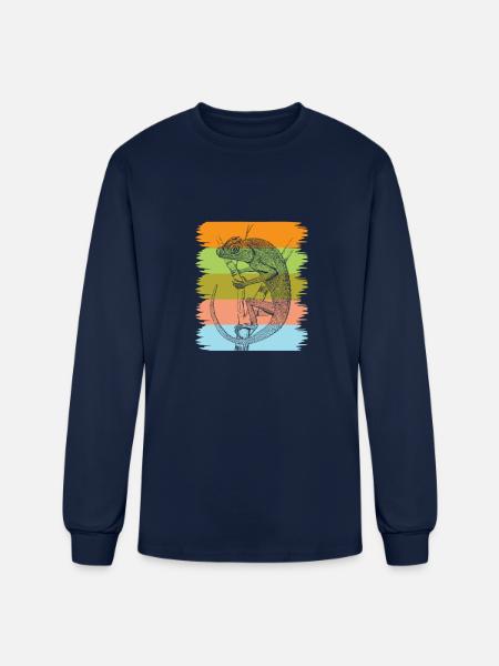 Chameleon - Men's Long Sleeve T-Shirt - navy