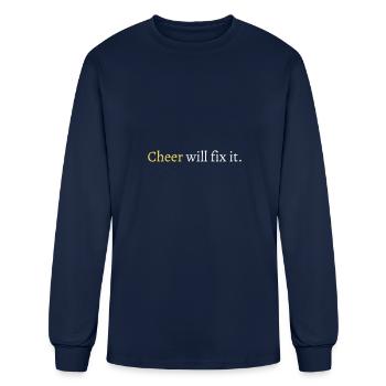Cheer will fix - Men's Long Sleeve T-Shirt - navy - Front