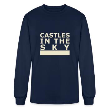 castles in the sky - Men's Long Sleeve T-Shirt - navy - Front
