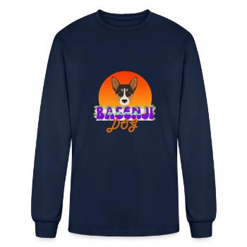 Basenji Mama Dog Lover Basenji Owner Basenji Mom - Men's Long Sleeve T-Shirt - navy - Front