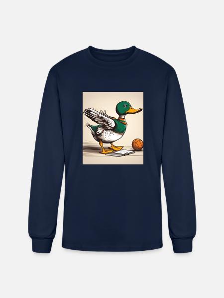 duck - Men's Long Sleeve T-Shirt - navy