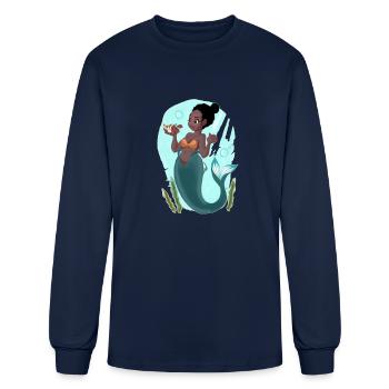 Mermaid 1 by Matt Vogler - Men's Long Sleeve T-Shirt - navy - Front