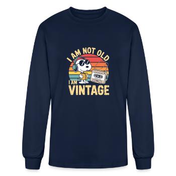 I am Not Old I am Vintage - Men's Long Sleeve T-Shirt - navy - Front
