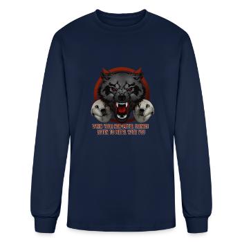 Heavy Metal Rocks Metal design for Metalheads and - Men's Long Sleeve T-Shirt - navy - Front