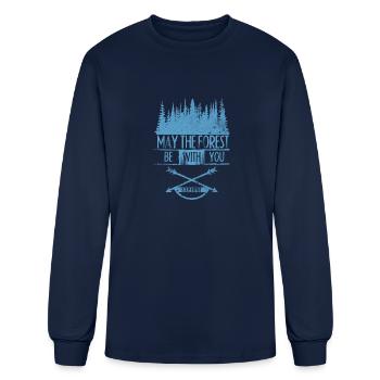 May The Forest - Men's Long Sleeve T-Shirt - navy - Front