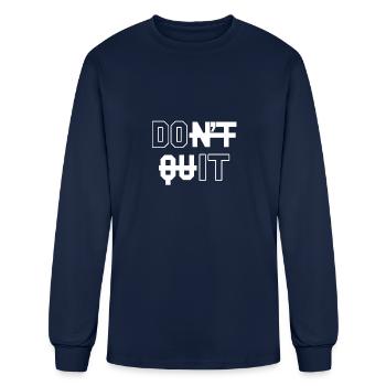 Motivation Motivation Fitness Gymwear - T-shirt à manches longues Homme - marine - Devant