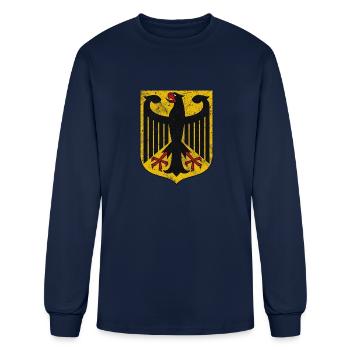 German Flag Eagle - Men's Long Sleeve T-Shirt - navy - Front