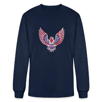 American Eagle - Men's Long Sleeve T-Shirt - navy - Front