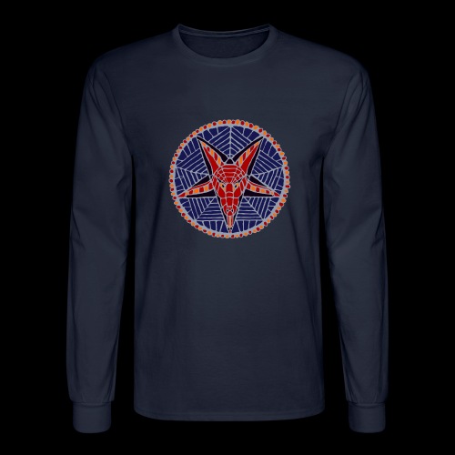 Corpsewood Stained-Glass Baphomet - Men's Long Sleeve T-Shirt