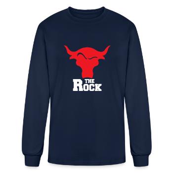 The Rock - Men's Long Sleeve T-Shirt - navy - Front