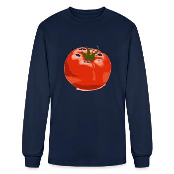 Tomato - Men's Long Sleeve T-Shirt - navy - Front