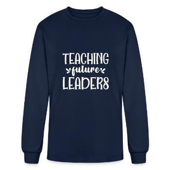 Teaching Future Leaders - Men's Long Sleeve T-Shirt - navy - Front